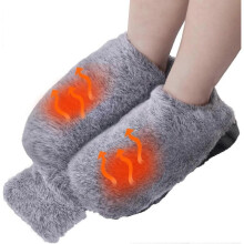 Heated Foot Warmer, 2 Liter Thermos Bottle with Soft Plush Cover, Foot Warmer for Men and Women