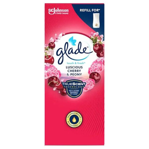 Glade 3 x Glade Touch N Fresh Refill Cherry & Peony 10ml