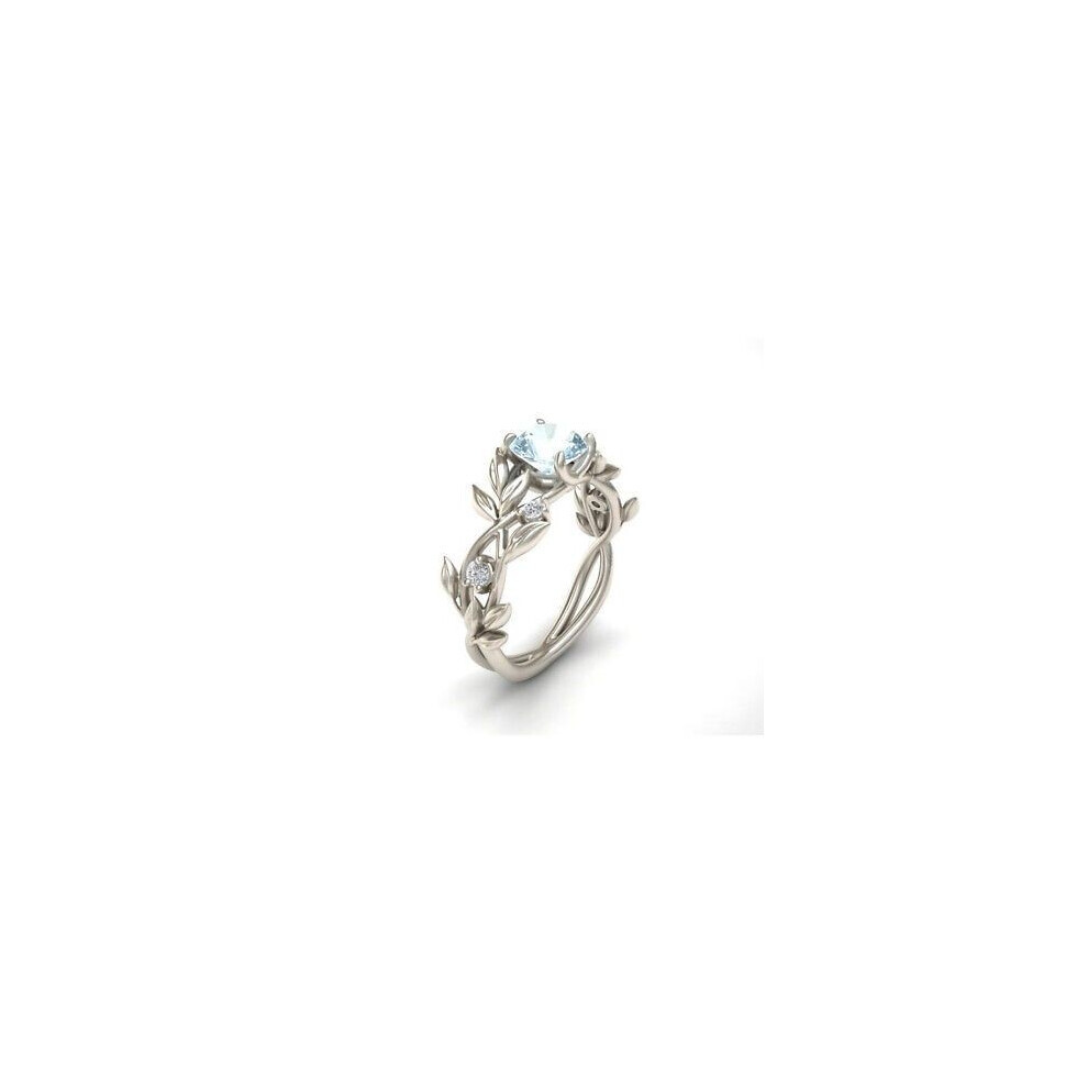 (blauw, 10) Geluksbloem voor dames, bloemenwijnstok, cadeau, bruidsring, verloving, trouwfeest