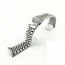 (B-Silber oder Seiko Massives Edelstahlband SKX007 SKX009 20 mm 22 mm Herrenarmband SRPD Jubilee Curved