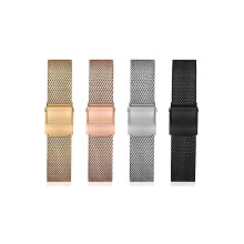 (Golden, 14 mm) Edelstahl-Mesh-Watchmen, Schnellverschluss-Mesh-Uhrenarmbänder 14 mm/18 mm