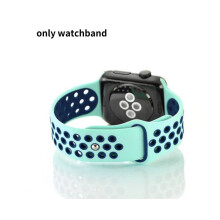 (Grün Blau, 38mm) Sport Ersatzarmband für Apple Watch
