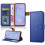 (Blue) Samsung S25 Edge Case, RFID Blocking Wallet Cover 5