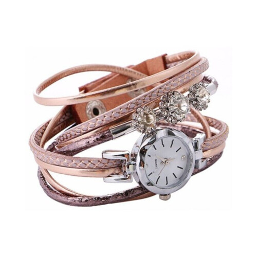 Veile Studios Luxury Rhinestone LeatherWatch Multi C -rannekellot 2