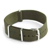 Uhrenarmband Nylon Canvas Divers Grün Breite:18mm
