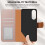 (Rose Gold) Samsung S25 Edge Case, RFID Blocking Wallet Cover 7