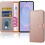 (Rose Gold) Samsung S25 Edge Case, RFID Blocking Wallet Cover 9