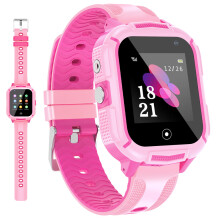 (Rosa) Kinder-Smartwatch, SOS-Telefon, wasserdicht und iOS
