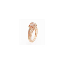 (Rosey Square Ring Anniversary Gift Engagement Wedding Rings Band