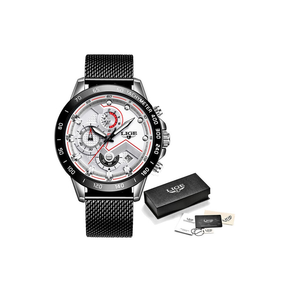 (blanc argenté)ld Montre Femme Top Marque Montre de Luxe Femme Quartz Sport