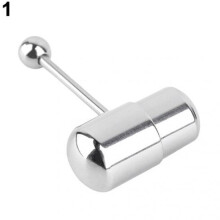 Anneaux de langue en acier (argent) ng Barbell Barsss Bijoux de corps