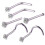 (Silber)irconia L-bar Curveddy Decor 1