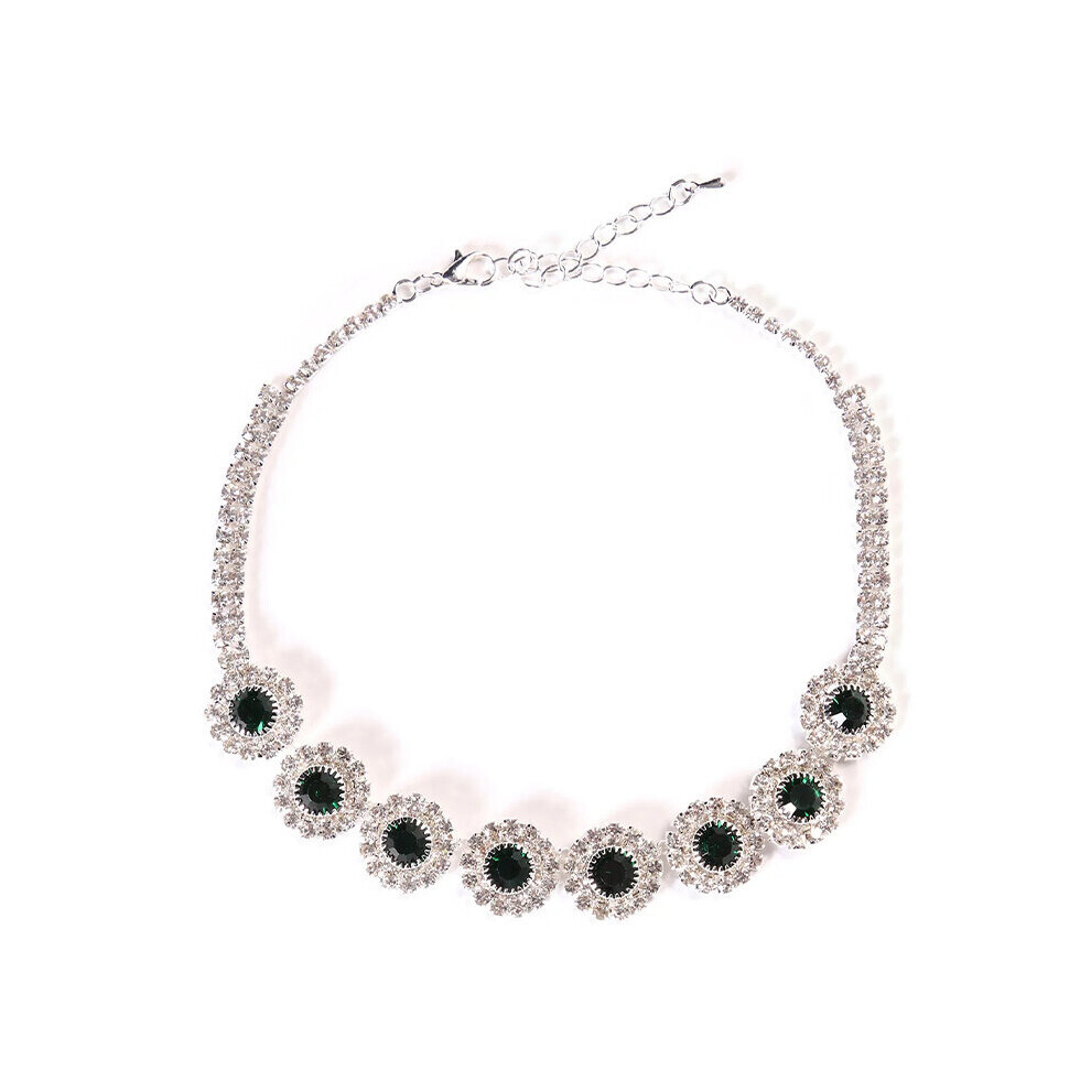 Collier rond en strass Stonefans (argent)