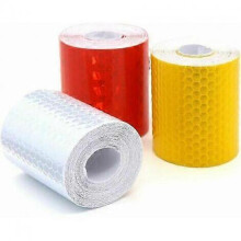 3 Rolls Reflective Tape Safety Tape Warning Tape Safety Marker Tape 5cm x 1m