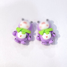 (StyleA) Grenouille en résine DIY Bijoux personnalisés Coque de téléphone Accessoires artisanaux Cheveux