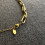 Statement Gold Chainy U-Link Geometrische Kette 5
