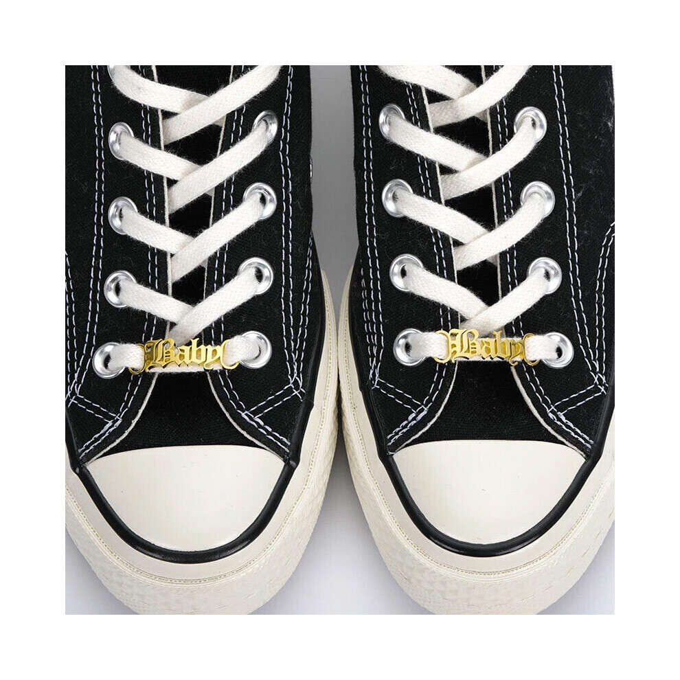 Boucle de chaussure en acier inoxydable avec nom pour femme, bijou personnalisé, cadeau d'anniversaire