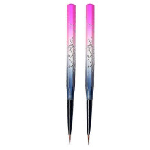 Acrylic Nail Art Brush Set Gradient Handle Uv Gel Builder Make Up Nail Drawing Flower Pen Manicure Diy Tools