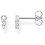 Damen Single Ohrstecker Silber 925 Sterling Silber 1