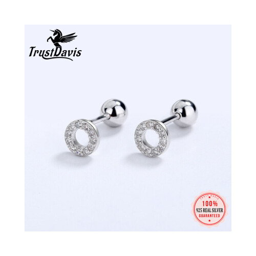 Trustdavisg Silvertudenrls Minimalistischer Schmuck DB1427 1