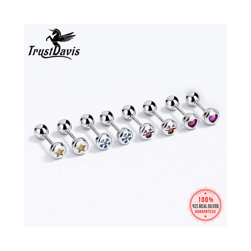 TrustDavisg Silvertudenrls Minimalistischer Schmuck DB1419 1