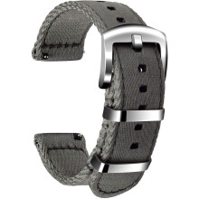 Ullchro Nylon-Uhrenarmband, Ersatz-Uhrenarmband aus Canvas für Damen – 18 mm, 20 mm, 22 mm, 24 mm, kettenlos,