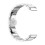 Universal 18MM Watch Strap Ceramic Strap Triple Bead Strapand (Silver White) 1