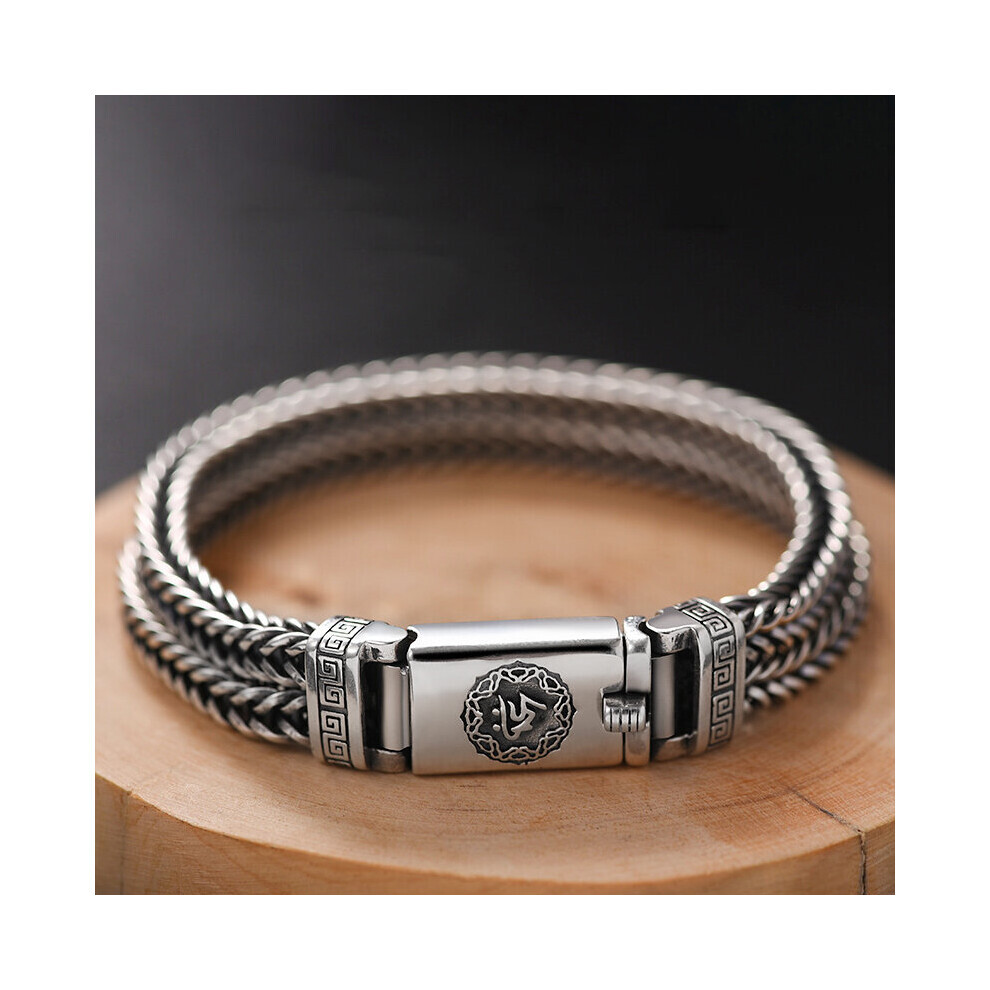 Bijoux vintage Heavyetrolity tissés à la main en argent massif S925 100 % véritable