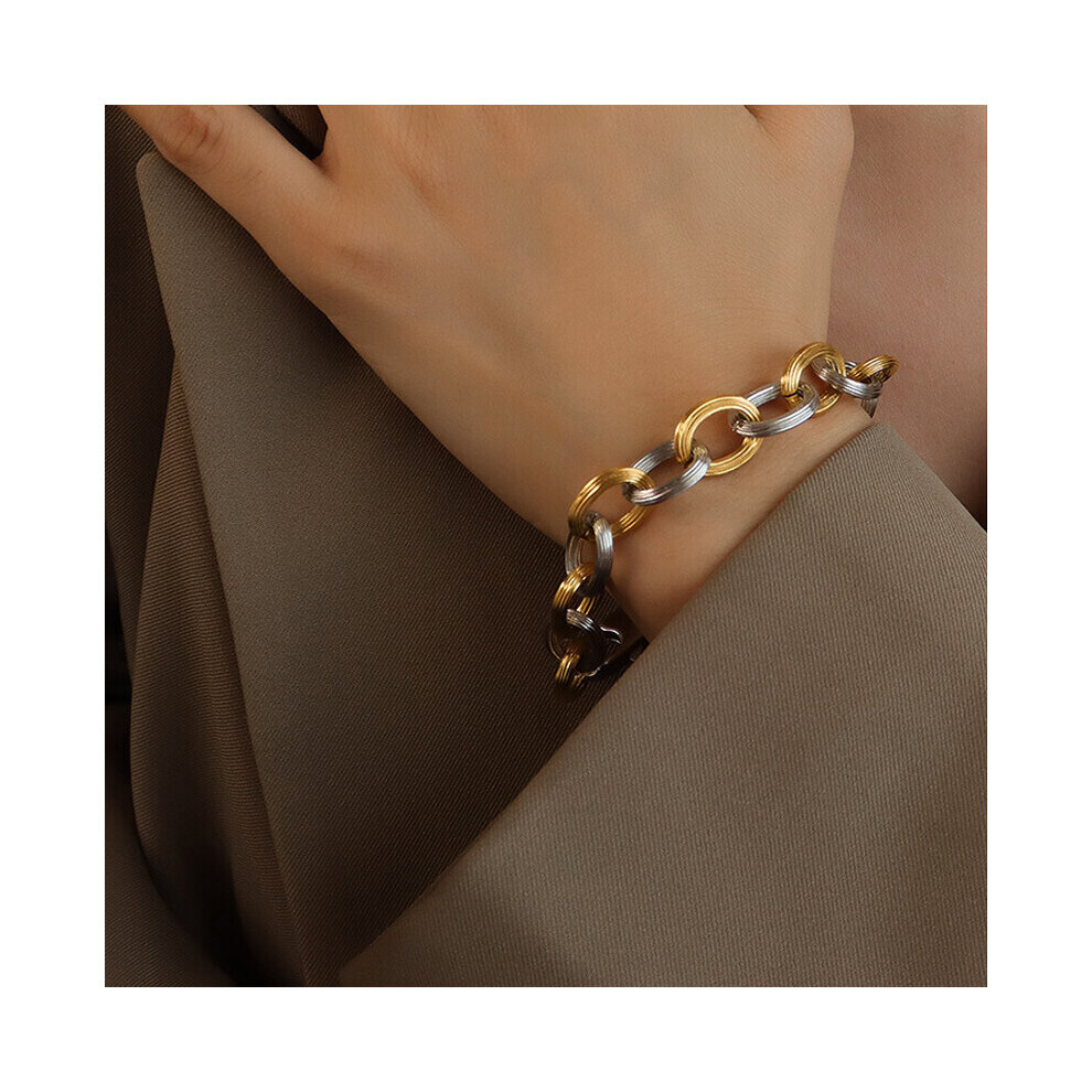 Parure de bijoux minimalistes en or blanc 18 carats pour femme