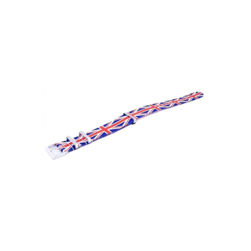 22 mm Men United Kingdomttern Polyester Strap, White