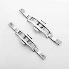 316L Edelstahl Watchor Automatische Uhr Strap Schmetterling Schnalle Taste Zubehör