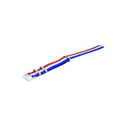 22 mm Men Francettern Polyester Strap, White
