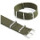 2X Watch Strap Band Nylon Canvas Divers Green Width:18mm 3