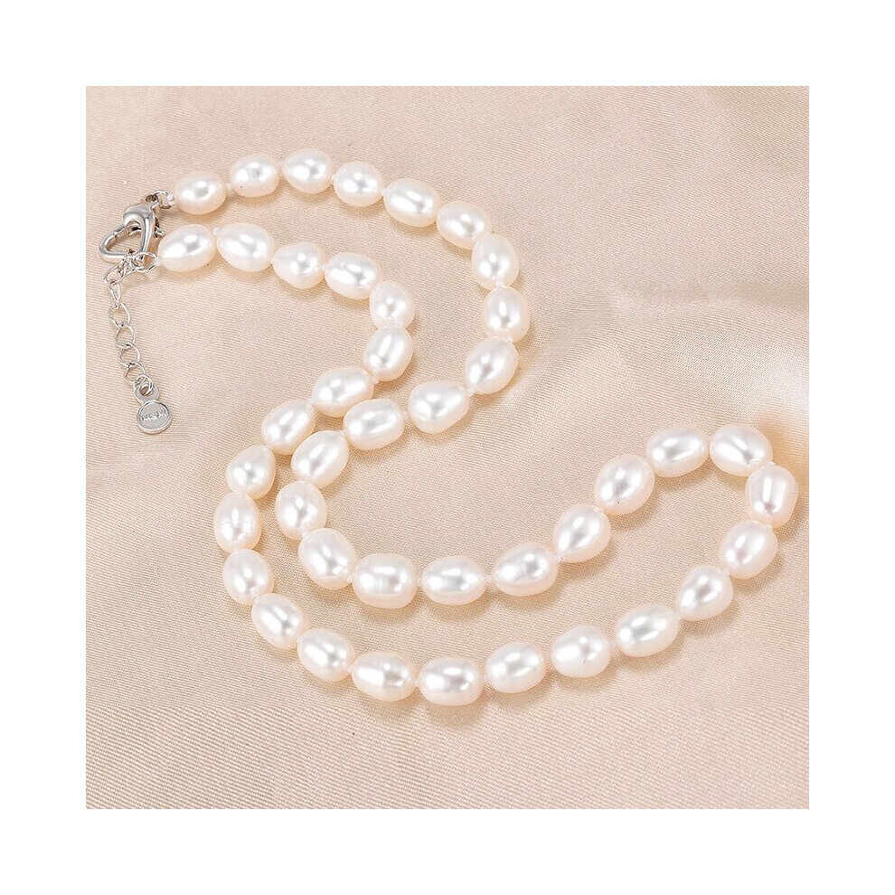 NOUVEAU ! Collier de perles d'eau douce naturelles AAAA de 7 à 8 mm, bijoux pour femme, argent 925,