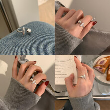 Avoin minimalistinen geometrinen sormus, kupari, muodikkaat säädettävät sormikorut naisille