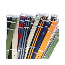 Hochwertiges Fischgrätenarmband, 20 mm, 22 mm, und Nylon-Nato-Armband für 007 James Bond-Ersatzuhr