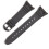 PU Black Strap Replacement Watch-96H 1