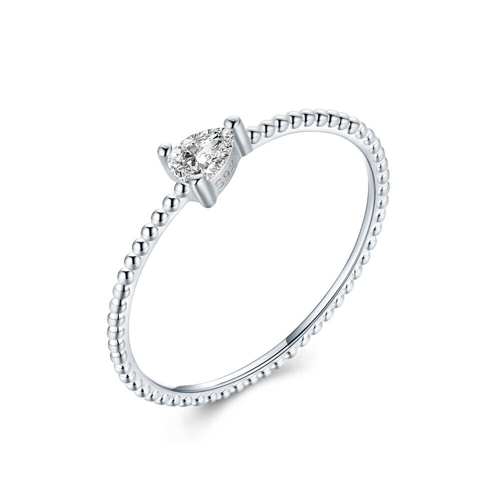 Bagues empilables en 925 avec perles arc-en-ciel et couronne pour femmes, bijoux de fiançailles et de