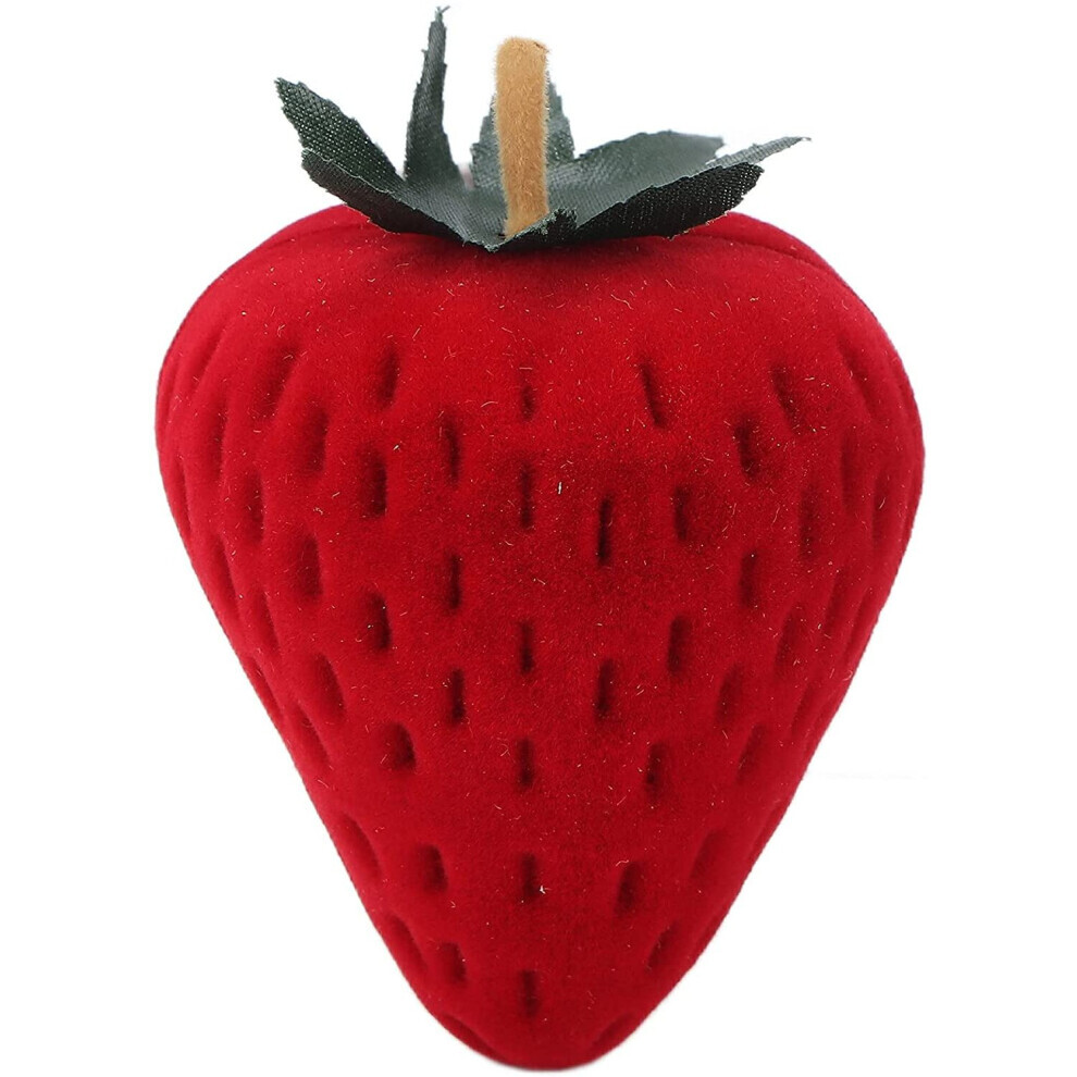 Boîte à bagues rouge fraisée, mini boîte à bagues, cadeau pour fille