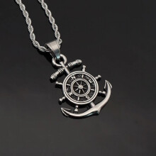Sailor Persönlichkeit Vintage-Schmuck Clown Kompass Anhänger Männer und Frauen Zubehör Anhänger Geschenk