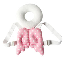(Pink) Head Protective Children Pads Both Shoulder Straps Angels Wing Decoration Insect