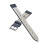 Alpine flat Leather Watch strap with Quick Release Spring Bars - Blue - 12 mm 3