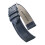 Alpine flat Leather Watch strap with Quick Release Spring Bars - Blue - 12 mm 1