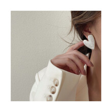 Großes Herz Studen Mädchen Liebe Tropfen Glasur Alltag Minimalist Schmuck Geschenk