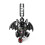 Pendentif/collier à breloque petit dragon plaqué noir 1