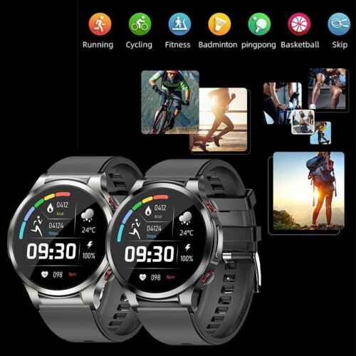 Montre connectée avec moniteur de glycémie, ECG et PPG, étanche 2