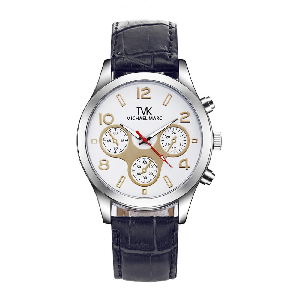 Montres automatiques décontractées pour hommes, bracelet en cuir véritable, montres de sport