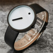 Creatieve unieke quartzhorloges, minimalistische stijl, polshorloge van roestvrij staal met stippen
