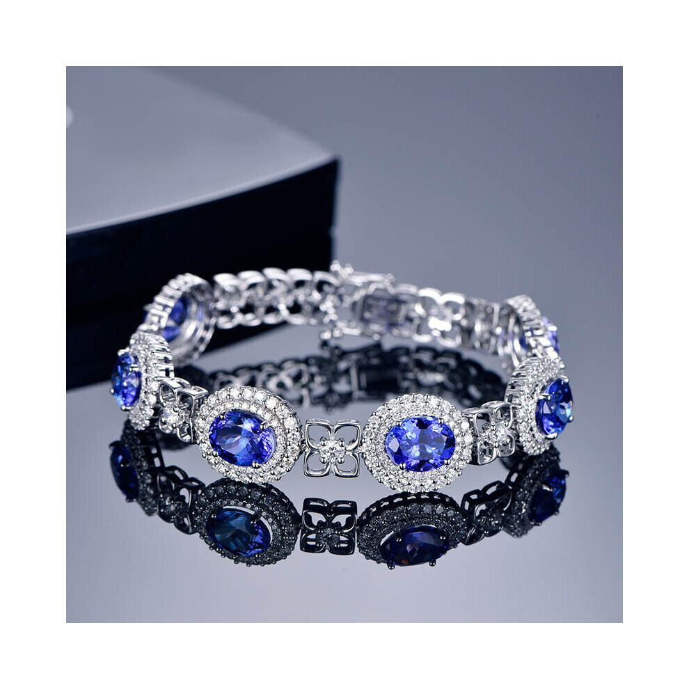 Bracelets de tennis à breloques en argent Labt, bijoux pour femmes