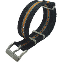 Max Premium Nylon NATO Uhrenarmband Sicherheitsgurt gebürsteter Edelstahl Schnalle Ersatz Uhren 20mm